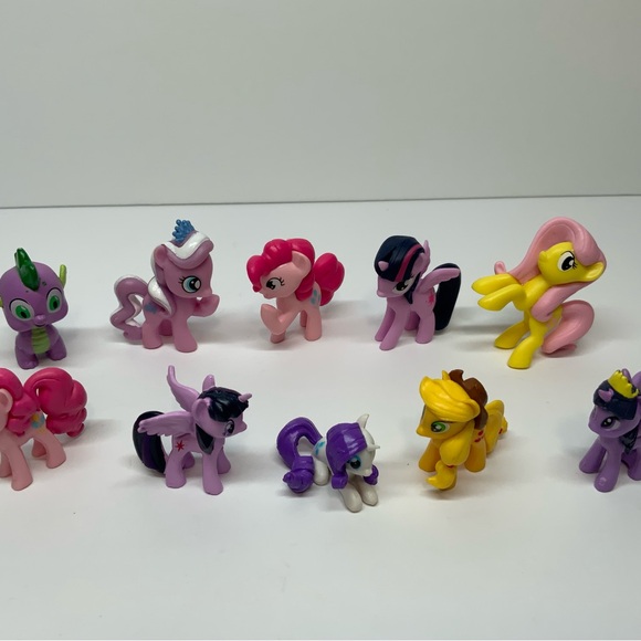 My Little Pony Mixed Lot of 10 Mini Ponies Miniature Toy Figures MLP Hasbro - Picture 3 of 5